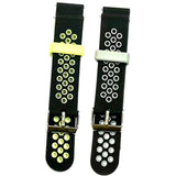 Maxbell 20mm Universal Replacement two-colorSilicone Watch Wrist Sport Band Strap