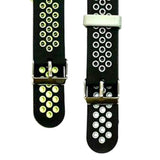 Maxbell 20mm Universal Replacement two-colorSilicone Watch Wrist Sport Band Strap