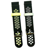 Maxbell 20mm Universal Replacement two-colorSilicone Watch Wrist Sport Band Strap