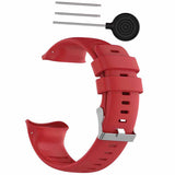 Max 22mm Soft Silicone Replacement Wristband / Strap for Watch Red