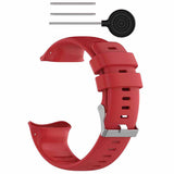 Max 22mm Soft Silicone Replacement Wristband / Strap for Watch Red