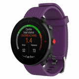 Max Soft Silicone Watch Strap/Band with Quick Release Pins 22mm for Polar purple