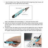 Maxbell 2.4GHz USB Wireless Optical Pen Mouse Smart Mouse for Laptop Computer  gray