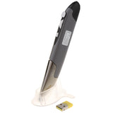 Maxbell 2.4GHz USB Wireless Optical Pen Mouse Smart Mouse for Laptop Computer  gray