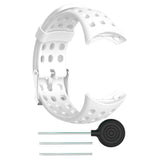 Maxbell Silicone Replacement Sport Watchband for Suunto M1 M2 M4 M5 White + White