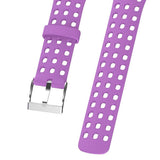 Maxbell Silicone Replacement Sport Watchband for Suunto M1 M2 M4 M5 Purple + Purple