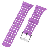 Maxbell Silicone Replacement Sport Watchband for Suunto M1 M2 M4 M5 Purple + Purple