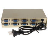 Maxbell 1-In-8-Out VGA Monitor Sharing Splitter Adapter For LCD PC TV Monitor
