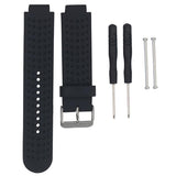 Maxbell 20mm Soft Silicone Replacement Wristband for Garmin Forerunner black
