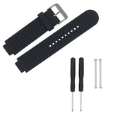 Maxbell 20mm Soft Silicone Replacement Wristband for Garmin Forerunner black