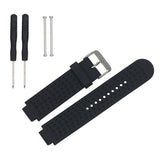 Maxbell 20mm Soft Silicone Replacement Wristband for Garmin Forerunner black