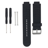 Maxbell 20mm Soft Silicone Replacement Wristband for Garmin Forerunner black