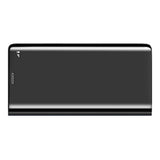 Maxbell Creative Flip PU Leather Plated Mirror Phone Case Stand for iPhone X Black