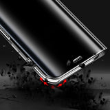 Maxbell Creative Flip PU Leather Plated Mirror Phone Case Stand for iPhone X Black