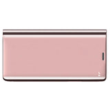 Maxbell Creative Flip PU Leather Plated Mirror Phone Case Stand for iPhone X Pink