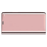Maxbell Creative Flip PU Leather Plated Mirror Phone Case Stand for iPhone X Pink