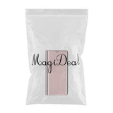 Maxbell Creative Flip PU Leather Plated Mirror Phone Case Stand for iPhone X Pink
