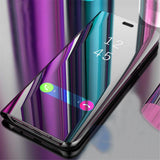 Maxbell Creative Flip PU Leather Plated Mirror Phone Case Stand for iPhone XR silver