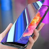 Maxbell Creative Flip PU Leather Plated Mirror Phone Case Stand for iPhone XR silver