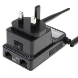 Maxbell 300Mbps WIFI Signal Amplifier Wireless Network Router Dual antenna, UK