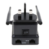 Maxbell 300Mbps WIFI Signal Amplifier Wireless Network Router Dual antenna, UK