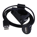 Maxbell Car Dash Board Mount USB 2.0 Male To Female Socket Panel Extension Cable 2m