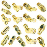Maxbell 18 Pieces SMA Connector Male Female Plug Antenna Converter Adapter Coax Set