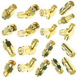 Maxbell 18 Pieces SMA Connector Male Female Plug Antenna Converter Adapter Coax Set