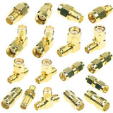 Maxbell 18 Pieces SMA Connector Male Female Plug Antenna Converter Adapter Coax Set