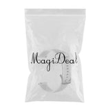 Maxbell Rubber Watch Wristband Strap Replacement for Ticwacth C2 Rose Gold White