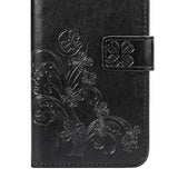 Maxbell Leather Phone Protective Flip Case with Card Slots for iPhone XR Black
