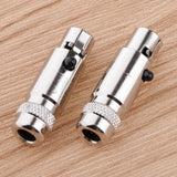 Maxbell 2 Pieces Gold Plated 5mm Mini 5Pin XLR Female Plugs Connectors Socket