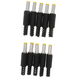 Maxbell 10Piece DC Power Male Plug Welding Adapter Connector 5.5x2.5mm