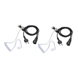 Max 2Pin PPT Mic Covert Acoustic Tube Earpiece Headset for Midland Two Way Radio