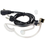 Max 2Pin PPT Mic Covert Acoustic Tube Earpiece Headset for Midland Two Way Radio