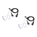 Max 2Pin PPT Mic Covert Acoustic Tube Earpiece Headset for Midland Two Way Radio