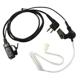 Max 2Pin PPT Covert Acoustic Tube Earpiece Headset for Motorola Two Way Radio