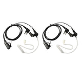 Max 2Pin PPT Covert Acoustic Tube Earpiece Headset for Motorola Two Way Radio