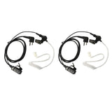 Max 2Pin PPT Covert Acoustic Tube Earpiece Headset for Motorola Two Way Radio