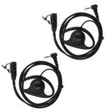 Max D Shape Earpiece Headset PTT for Motorola COBRA Two Way Radio Walkie Talkie