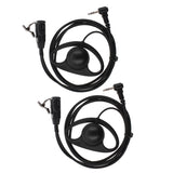 Max D Shape Earpiece Headset PTT for Motorola COBRA Two Way Radio Walkie Talkie