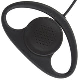 Max D Shape Earpiece Headset PTT for Motorola COBRA Two Way Radio Walkie Talkie