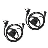 Max D Shape Earpiece Headset PTT for Motorola COBRA Two Way Radio Walkie Talkie