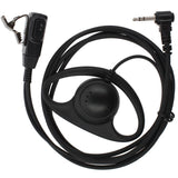 Max D Shape Earpiece Headset PTT for Motorola COBRA Two Way Radio Walkie Talkie