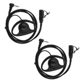 Max D Shape Earpiece Headset PTT for Motorola COBRA Two Way Radio Walkie Talkie