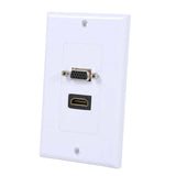 Maxbell HDTV VGA Video Socket Wall Plate Cover Outlet Extender Adapter HDTV 1080P