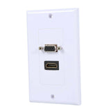 Maxbell HDTV VGA Video Socket Wall Plate Cover Outlet Extender Adapter HDTV 1080P