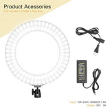 Maxbell 14inch Dimmable LED Ring Light Camera Fill Light with Tripod and Phone Clip