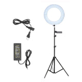 Maxbell 14inch Dimmable LED Ring Light Camera Fill Light with Tripod and Phone Clip