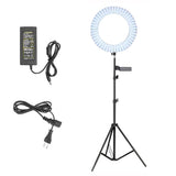 Maxbell 14inch Dimmable LED Ring Light Camera Fill Light with Tripod and Phone Clip